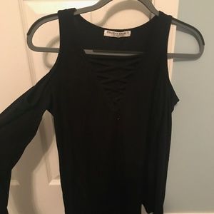 Project Social T Cold Shoulder Long Sleeve Shirt